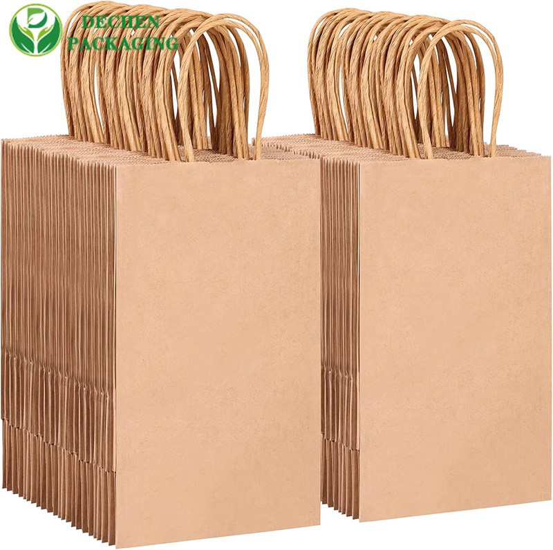 Sacs en papier de vente au détail avec poignées pour magasin